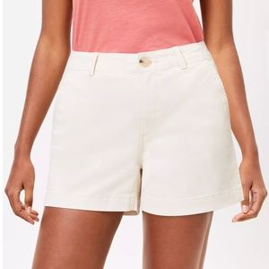 NWOT Loft Washed Twill Shorts